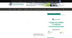 Desktop Screenshot of greenunivers.com